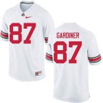 Men's Ohio State Buckeyes #87 Ellijah Gardiner White Nike NCAA College Football Jersey Best FBS2344LJ